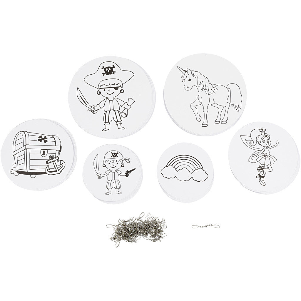 Mobile mit Motivdruck, D 12+15+18 cm, 300 g, Weiß, 20 Set/ 1 Pck [HOB-25460]