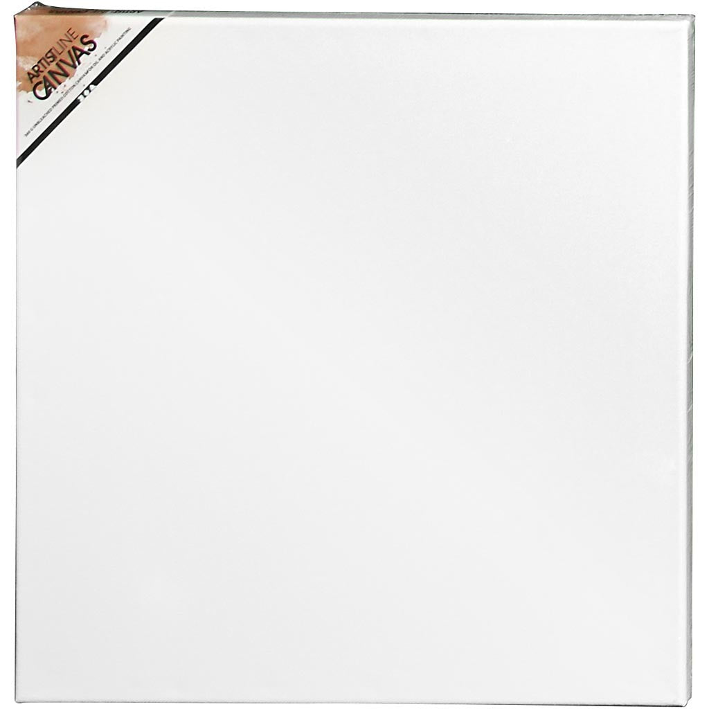Leinwand, T 1.6 cm, Größe 40x40 cm, 360 g, Weiß, 10 Stk/ 1 Pck [HOB-25707]