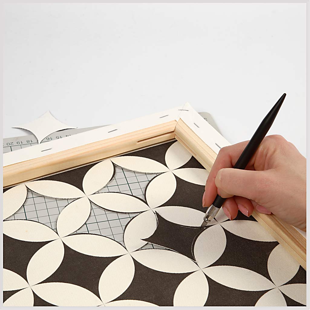 Leinwand, T 1,7 cm, Größe 40x60 cm, 360 g, Weiß, 1 Stk [HOB-25731]