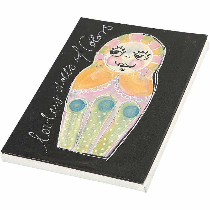 Leinwand, T 1,6 cm, Größe 30x30 cm, 280 g, Weiß, 40 Stk/ 1 Pck [HOB-25748]