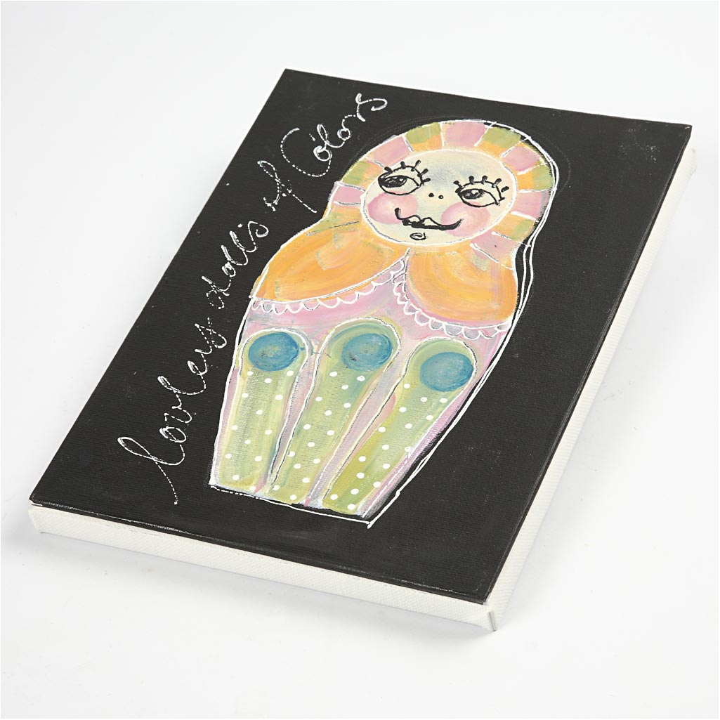 Leinwand, T 1,6 cm, Größe 30x30 cm, 280 g, Weiß, 40 Stk/ 1 Pck [HOB-25748]