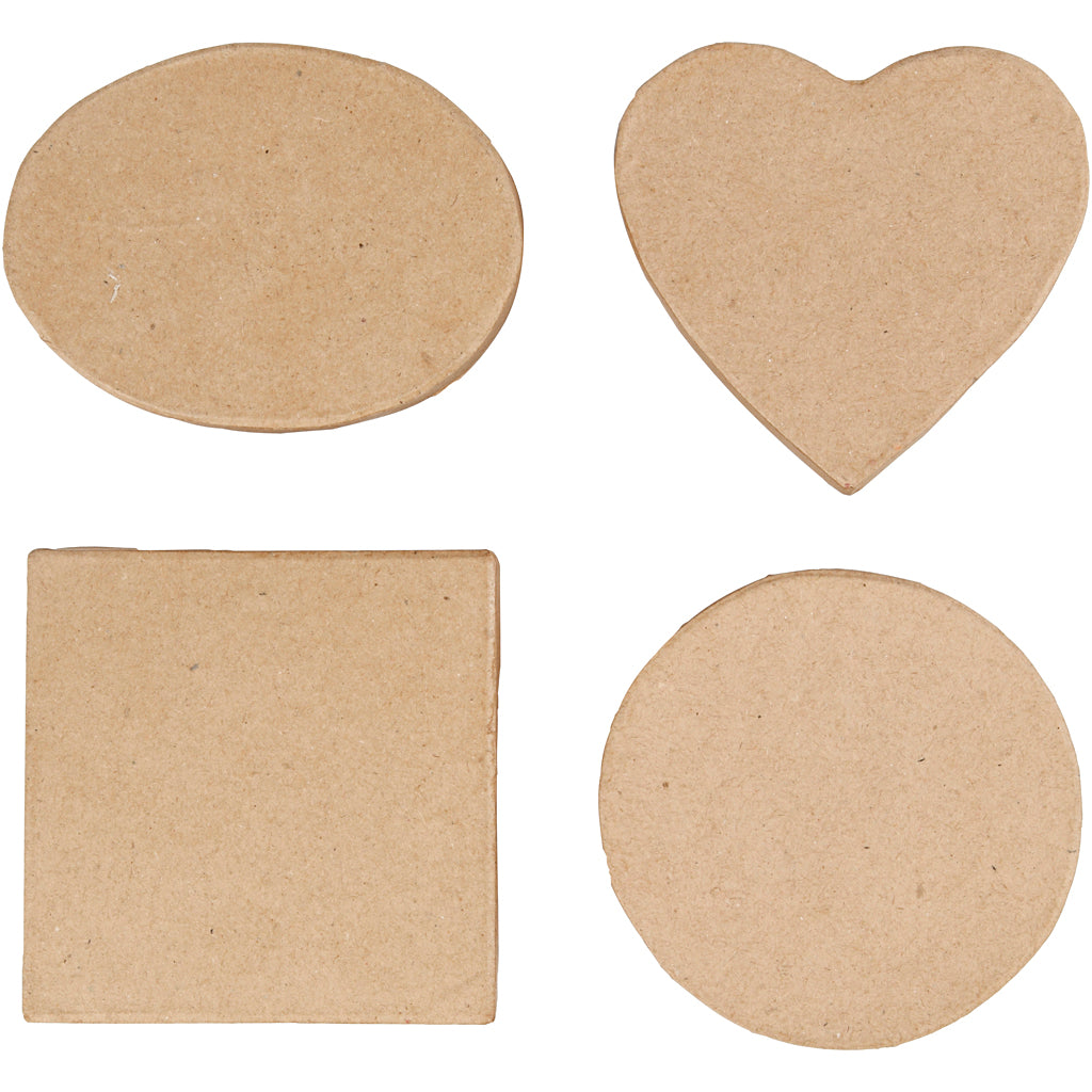 Mittelgroße Schachteln, H 5 cm, D 10-12 cm, 4 Stk/ 1 Pck [HOB-264800]