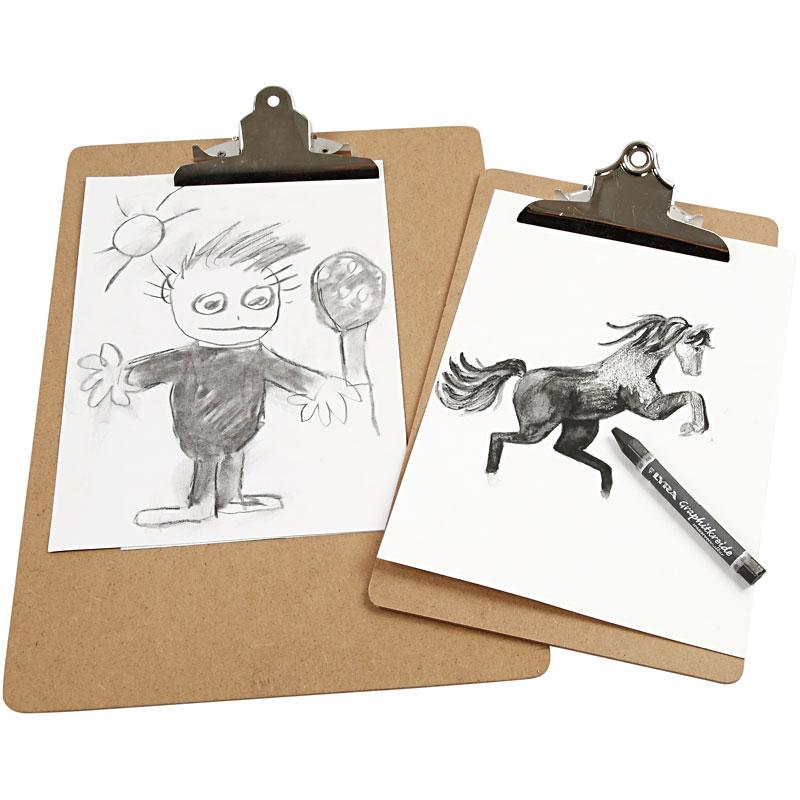 Clipboard, A4, Größe 23x34x0,3 cm, 1 Stk [HOB-265880]