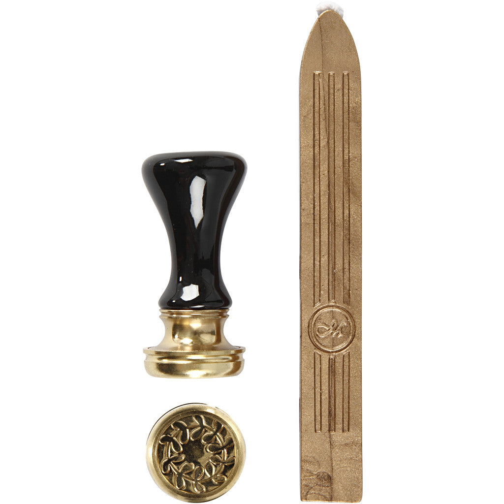 Lack & Siegel Starterset, D 17 mm, Gold, 1 Set [HOB-270282]