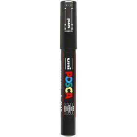 Posca Marker , Nr. PC-1M, Strichstärke 0,7 mm, extrafein, Schwarz, 1 Stk [HOB-273046]