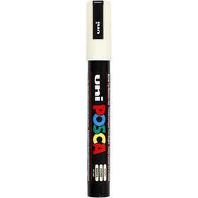 Posca Marker , Nr. PC-5M, Strichstärke 2,5 mm, Medium, Elfenbein, 1 Stk [HOB-276019]