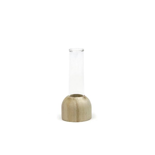 Wooden Base with Test Tube Ø2cm and 10cm tall (1 pc)