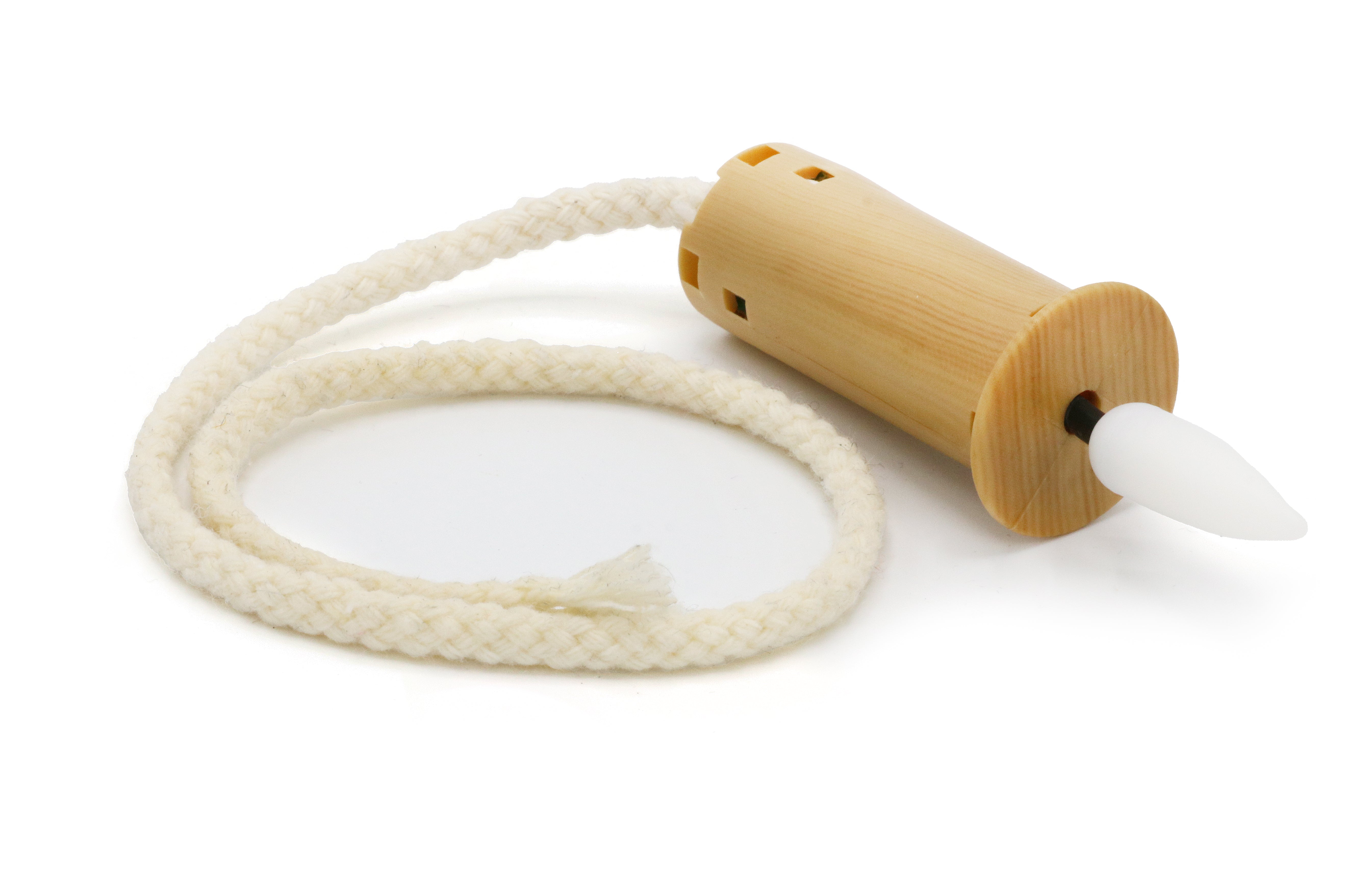 Wick flame flickering Led incl 3x LR44 battery wood look (1 pc)