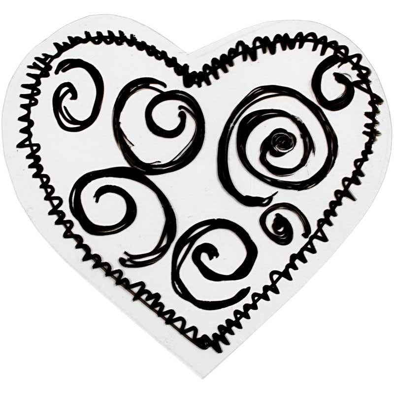 Konturenstift für Glas/Porzellan, Strichstärke 1-2 mm, Deckend, Schwarz, 1 Stk [HOB-31314]