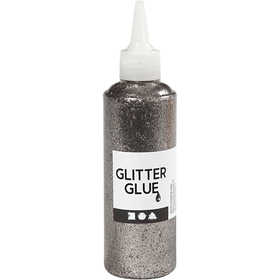 Glitzerkleber, Silber, 118 ml/ 1 Fl. [HOB-31831]