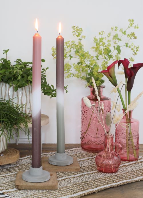 Blumenvasen Porto Ø7.5cm | H: 14.5cm Rosa (12 Stück) [IFS-29741]