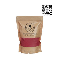 Pearlsand-Kerze 400 g Bordeaux (6 Stück) [IFS-32721]