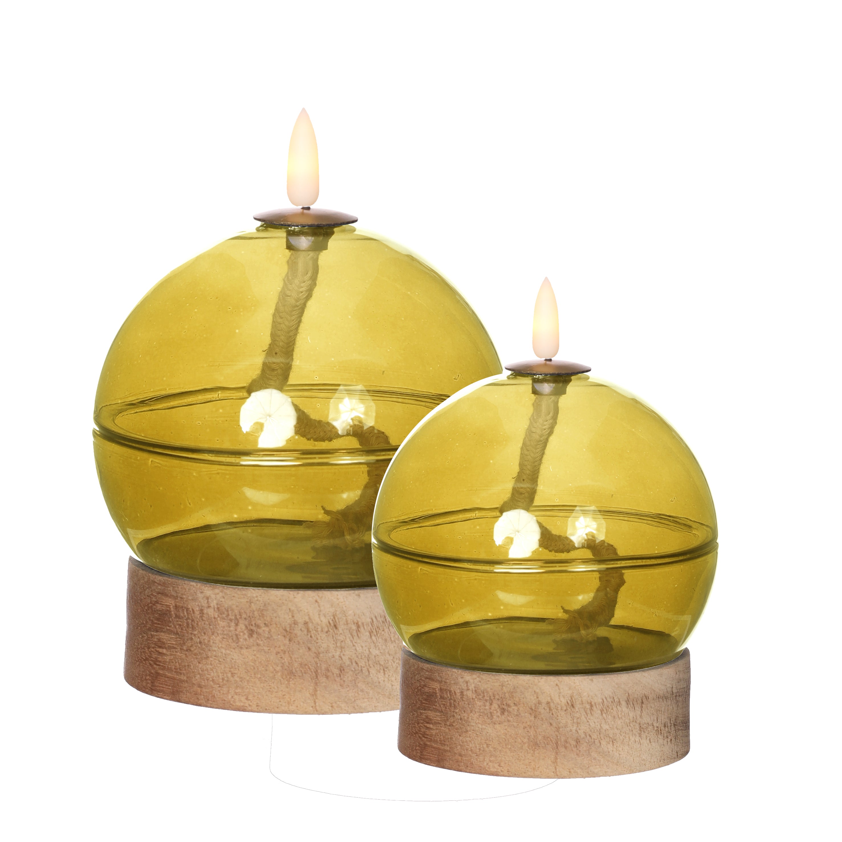 LED-Öllampe h13,5 Ø10 cm ocker (1 Stk.) [IFS-32802]