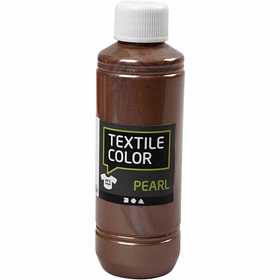 Textilfarbe, Perlmutt, Braun, 250 ml/ 1 Fl. [HOB-33732]