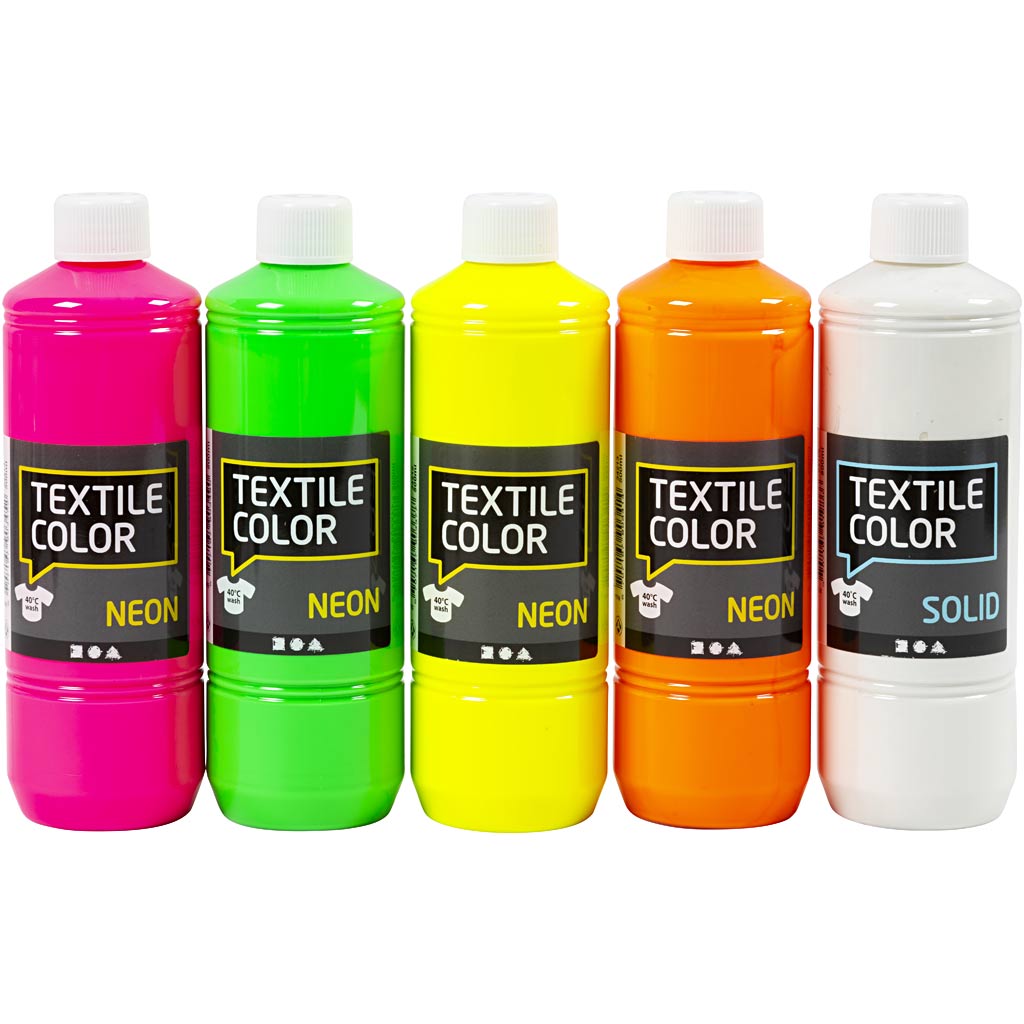 Textile Color, assorted colours, 5x500 ml