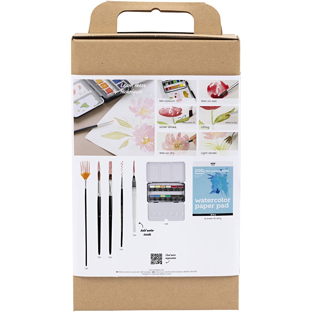 Starter Kreativ Set Aquarellfarben, 1 Pck [HOB-34249]