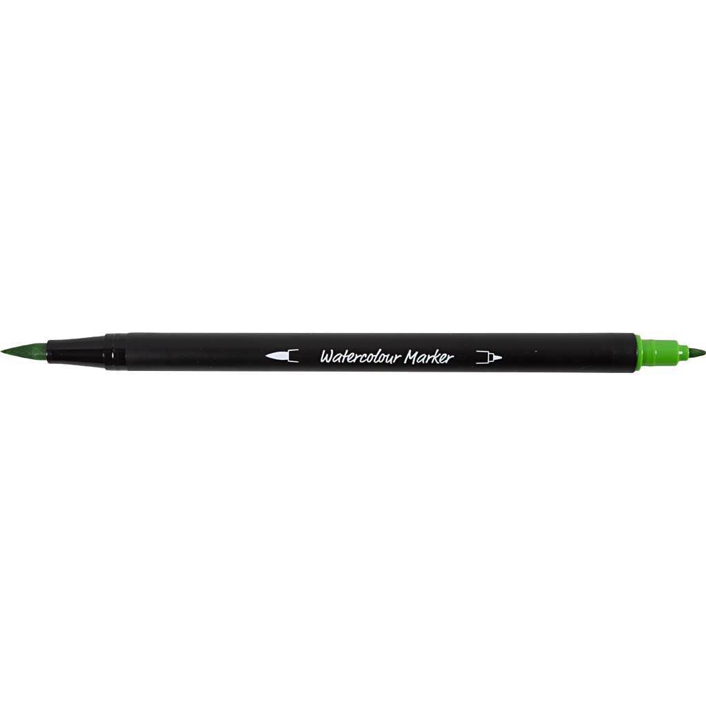Aquarell-Filzstifte, Strichstärke 2+4-8 mm, Standard-Farben, 12 Stk/ 1 Pck [HOB-34339]