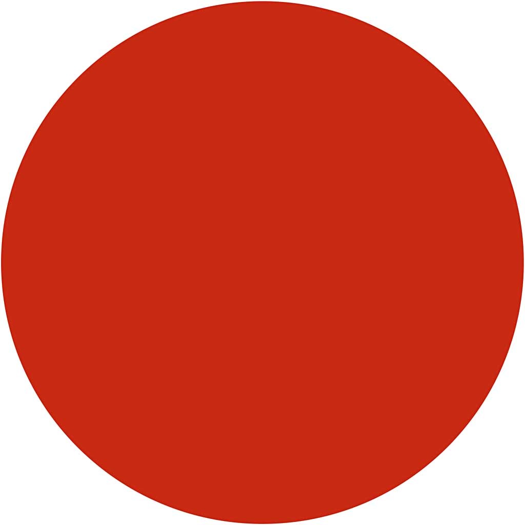 Wasserfarben, H 16 mm, D 44 mm, Rot, 6 Stk/ 1 Pck [HOB-34481]