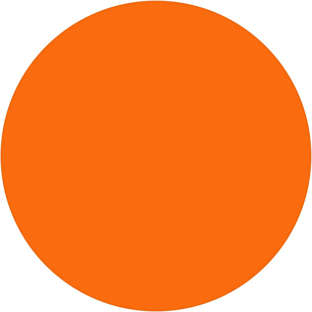 Wasserfarben, H 16 mm, D 44 mm, Orange, 6 Stk/ 1 Pck [HOB-34489]