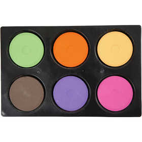 Wasserfarben, H 16 mm, D 44 mm, Zusätzliche Farben, 1 Pck [HOB-34561]