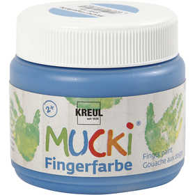 Mucki Fingerfarbe, Blau, 150 ml/ 1 Dose [HOB-34761]