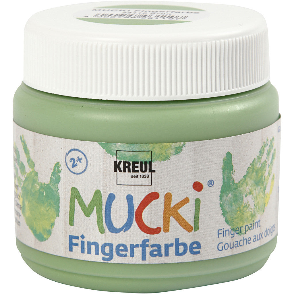 Mucki Fingerfarbe, Grün, 150 ml/ 1 Dose [HOB-34762]