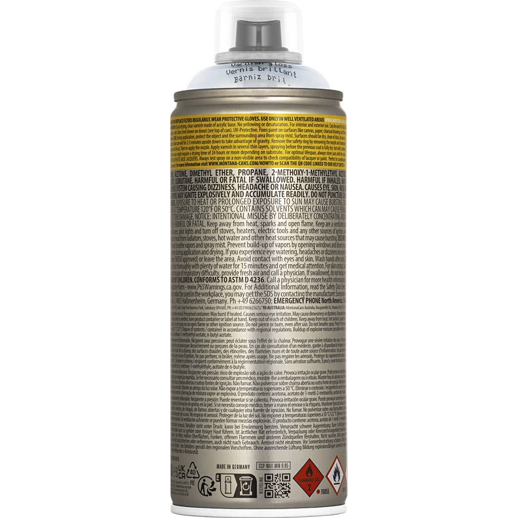 Lackspray zum Überziehen/Firnissen, Glänzend, 400 ml/ 1 Dose [HOB-35026]