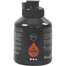 Acrylfarben, Mattglänzend, Deckend, Schwarz, 500 ml/ 1 Fl. [HOB-35408]