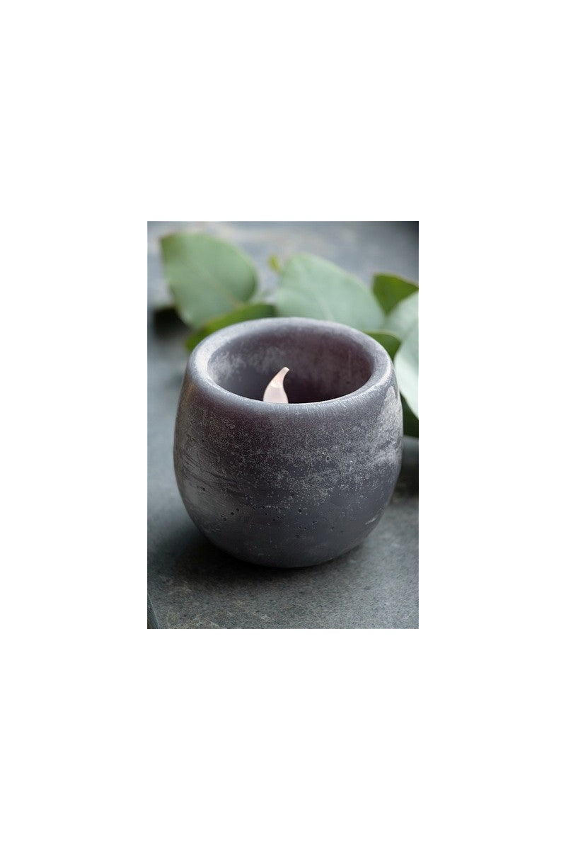 Aromaschale Dunkelgrau Lavendel Duft Ø9x8 cm (6 Stück) [IFS-36213]
