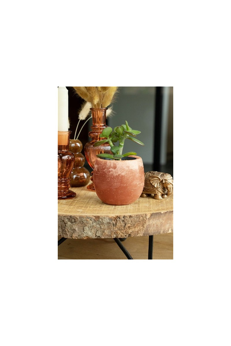 Aromaschale Dunkelrot Bernstein Duft Ø9x8 cm (6 Stück) [IFS-36219]