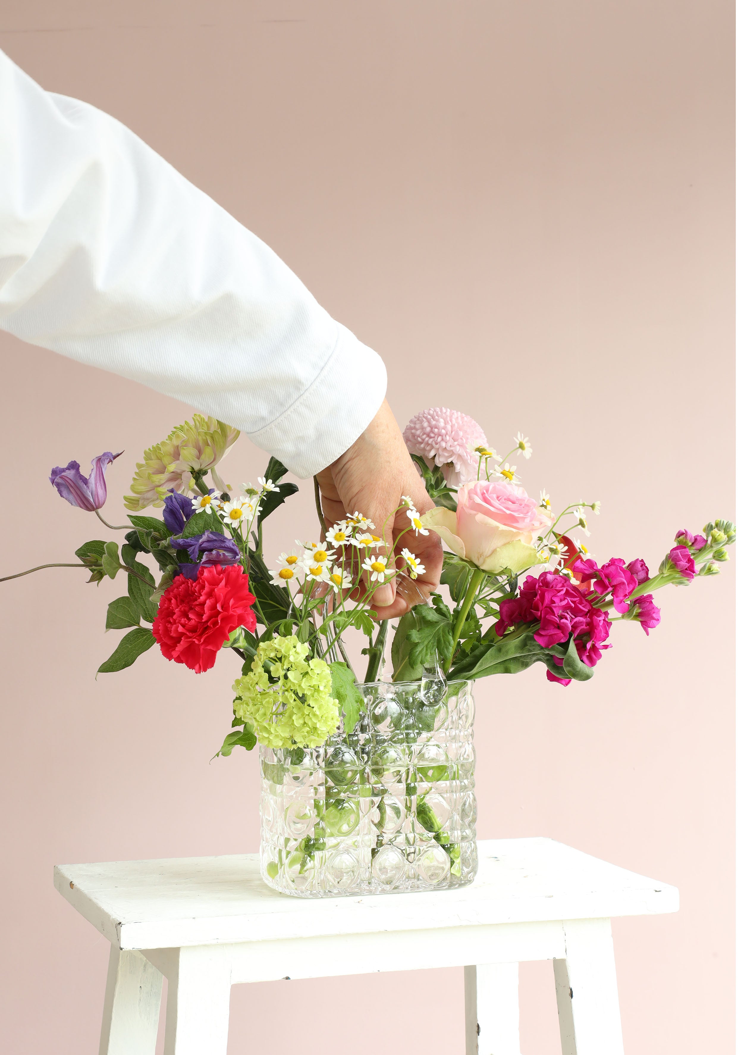 Handtasche Vase Elysee Glasgriff L.14 x B.9,5 x H.22 cm klar (1 Stk.) [IFS-37230]