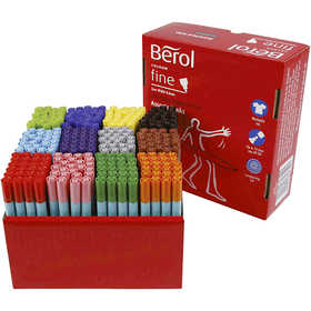 Berol Colourfine, Strichstärke 0,3-0,7 mm, Sortierte Farben, 288 Stk/ 1 Pck [HOB-37235]
