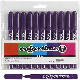 Colortime Marker, Strichstärke 5 mm, Flieder, 12 Stk/ 1 Pck [HOB-37332]