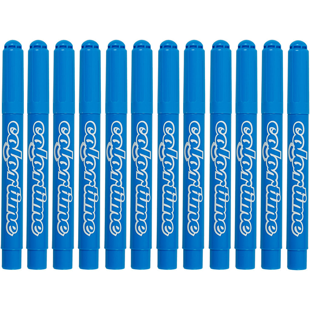 Colortime Marker, Strichstärke 5 mm, Hellblau, 12 Stk/ 1 Pck [HOB-37334]