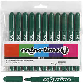 Colortime Marker, Strichstärke 5 mm, Dunkelgrün, 12 Stk/ 1 Pck [HOB-37335]
