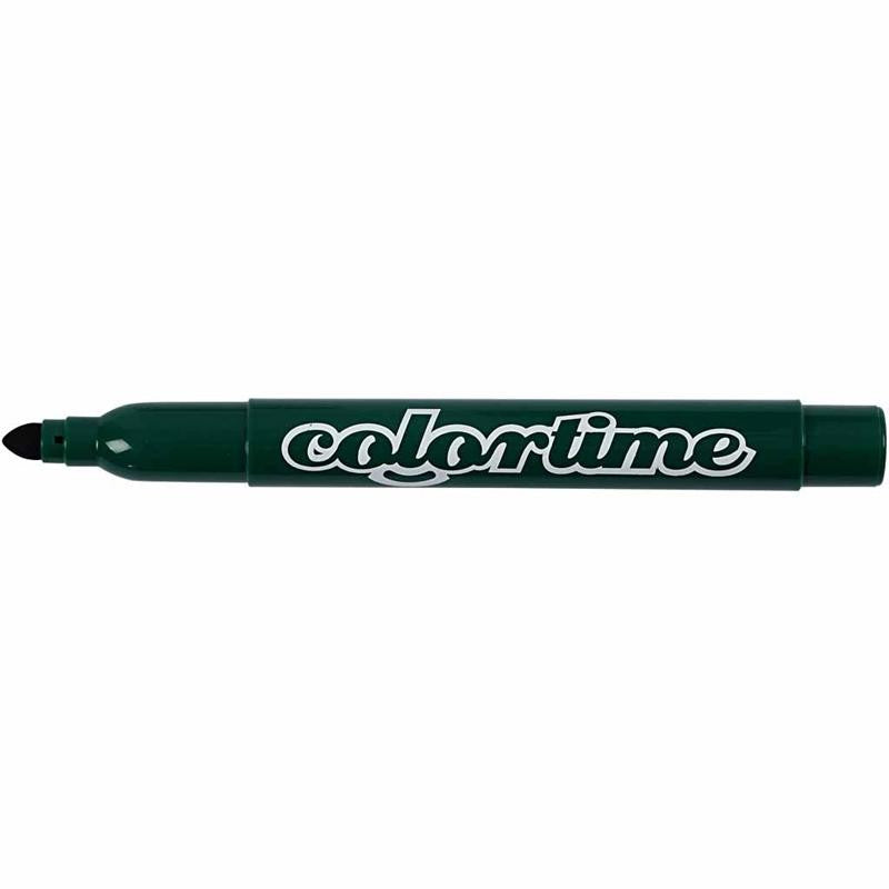 Colortime Marker, Strichstärke 5 mm, Dunkelgrün, 12 Stk/ 1 Pck [HOB-37335]