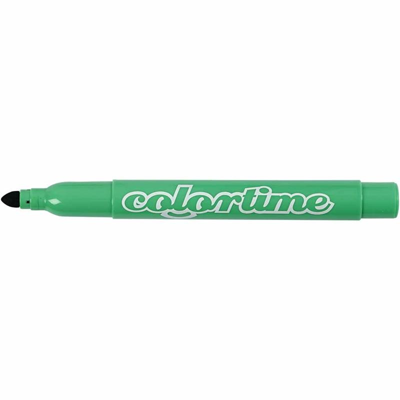 Colortime Marker, Strichstärke 5 mm, Hellgrün, 12 Stk/ 1 Pck [HOB-37336]