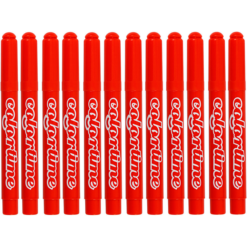 Colortime Marker, Strichstärke 5 mm, Dunkelorange, 12 Stk/ 1 Pck [HOB-37351]