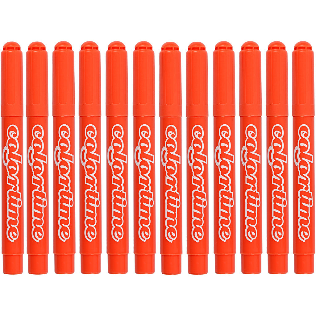 Colortime Marker, Strichstärke 5 mm, Mandarin, 12 Stk/ 1 Pck [HOB-37352]
