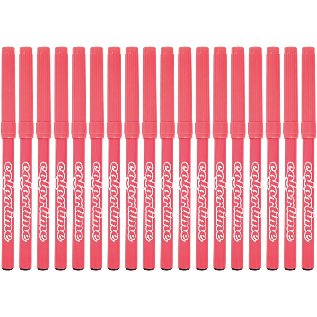 Colortime Marker, Strichstärke 2 mm, Pink, 18 Stk/ 1 Pck [HOB-373539]