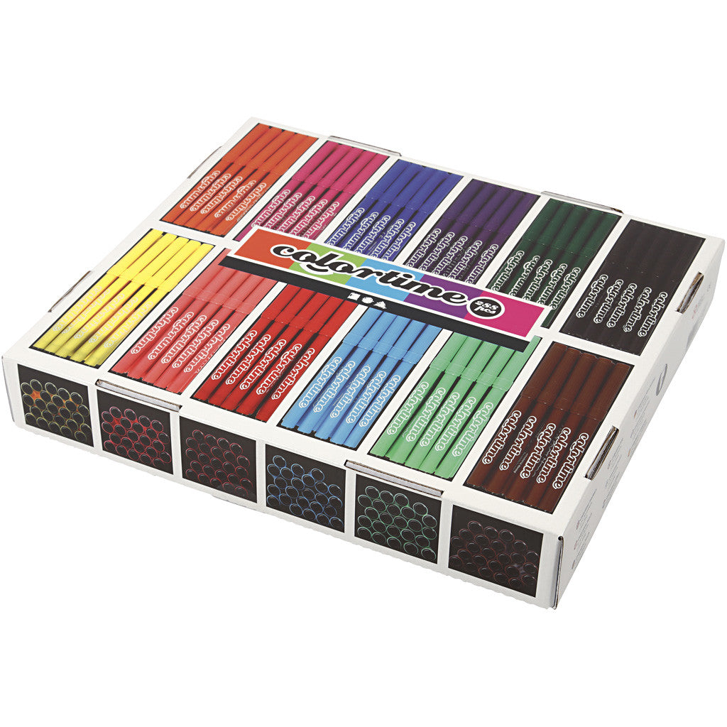 Colortime Marker, Strichstärke 2 mm, Sortierte Farben, 12x24 Stk/ 1 Pck [HOB-373545]