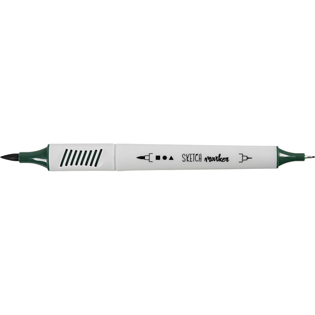Sketch Marker, Strichstärke 1+2-5 mm, sanfte, dezente Farben, 12 Stk/ 1 Pck [HOB-37379]