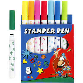 Stempelstifte, Sortierte Farben, 8 Stk/ 1 Pck [HOB-37985]