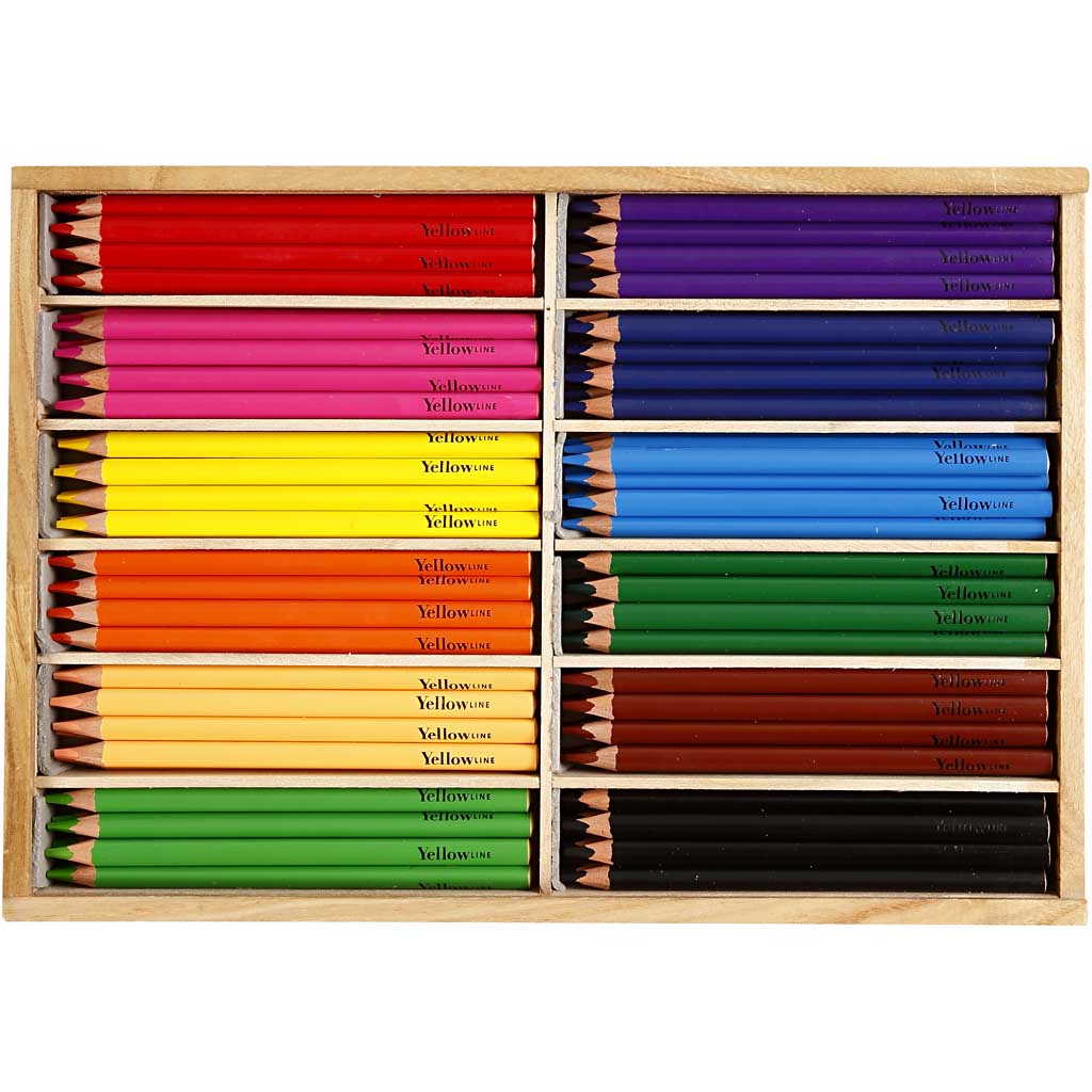 Colouring Pencils, lead 5 mm, JUMBO, assorted colours, 144 pc