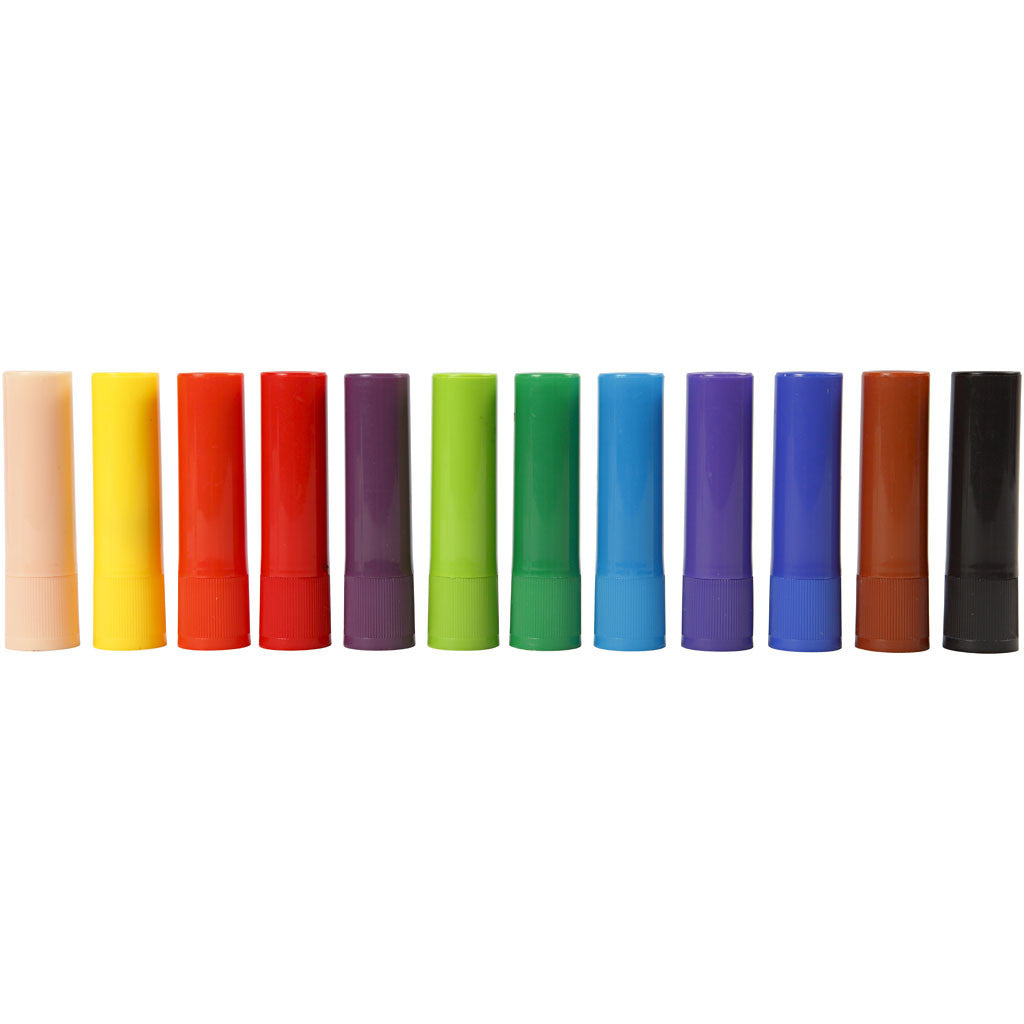 Soft Color Stick, L 8 cm, Sortierte Farben, 6,5 g, 120 Stk/ 1 Pck [HOB-38125]