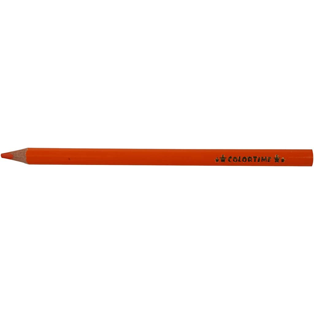 Colortime Buntstifte, L 17,45 cm, Mine 5 mm, JUMBO, Orange, 12 Stk/ 1 Pck [HOB-38171]