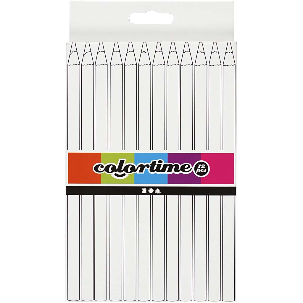 Colortime Buntstifte, L 17,45 cm, Mine 5 mm, JUMBO, Rot, 12 Stk/ 1 Pck [HOB-38172]