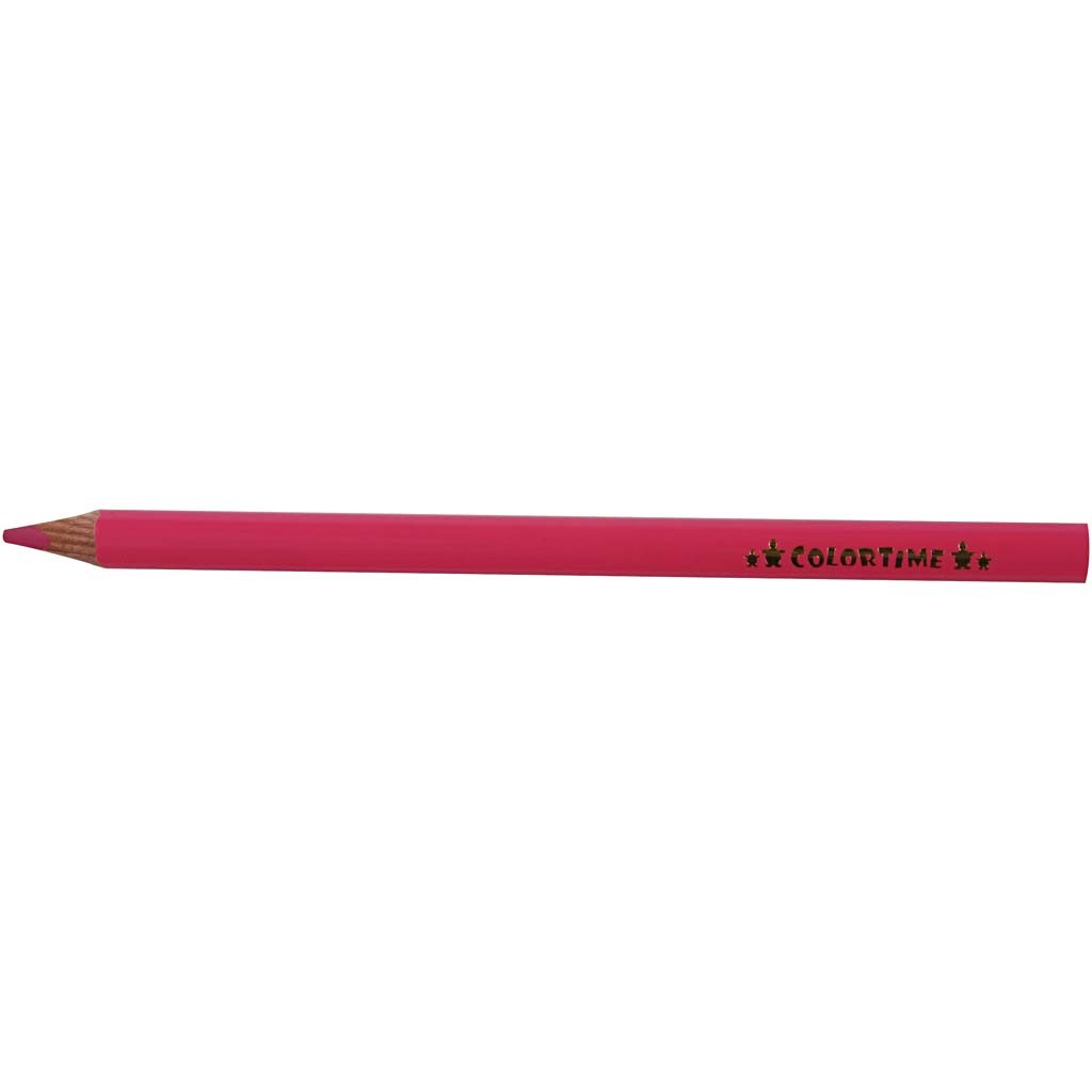 Colortime Buntstifte, L 17,45 cm, Mine 5 mm, JUMBO, Pink, 12 Stk/ 1 Pck [HOB-38173]