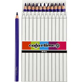 Colortime Buntstifte, L 17,45 cm, Mine 5 mm, JUMBO, Flieder, 12 Stk/ 1 Pck [HOB-38175]