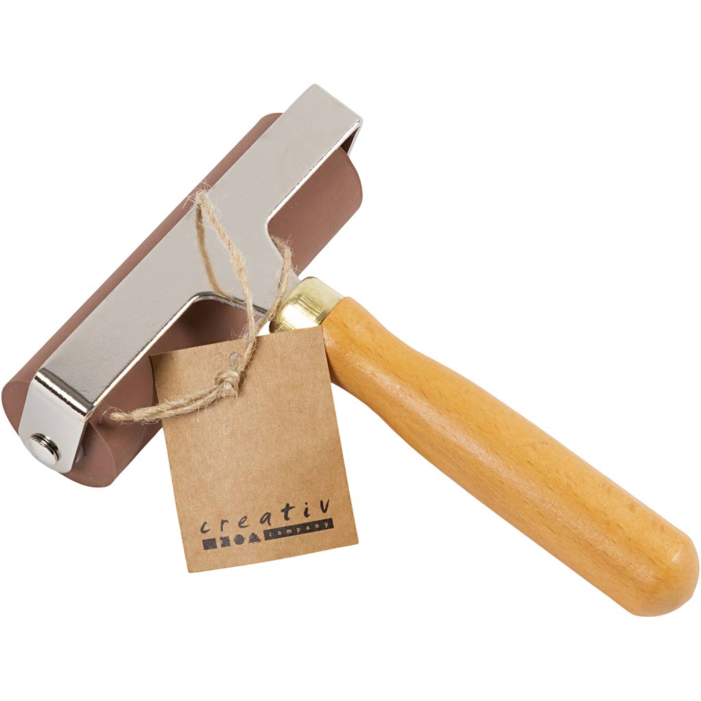 Gummiwalze/Linolwalze, D 3 cm, B 9,80 cm, 1 Stk [HOB-38223]
